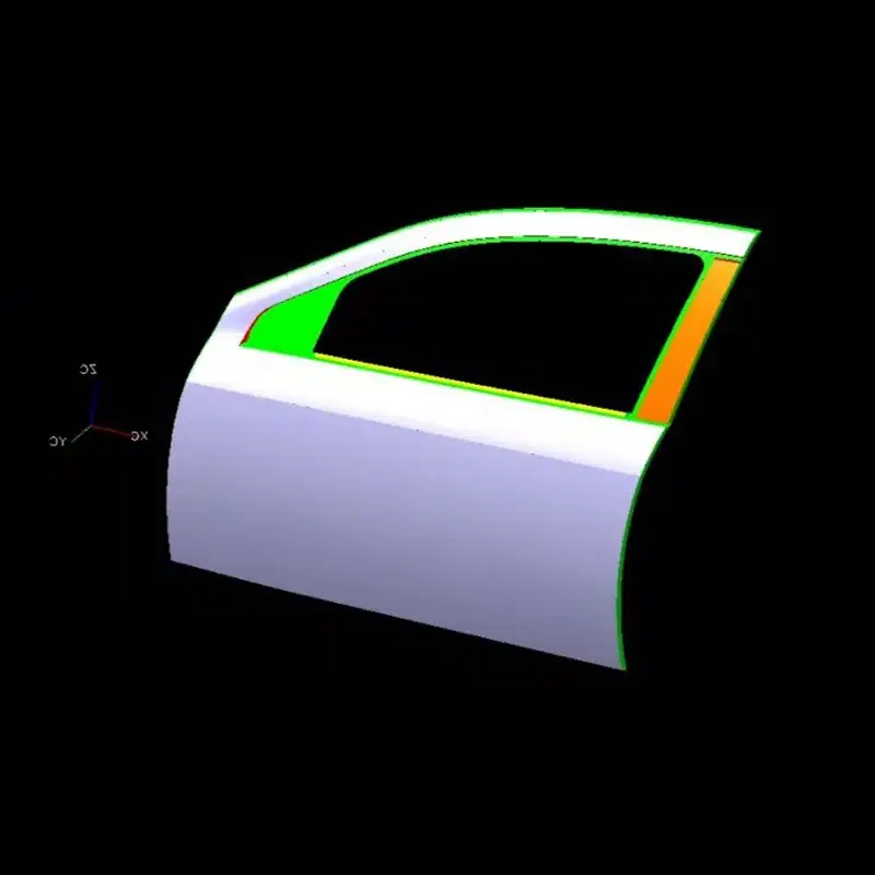 Ô tô dập khuôn cửa trước bên trái